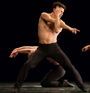 Hubbard Street Dancer Andrew Murdock in Sarabande by Jiří Kylián. Photo by Todd Rosenberg.