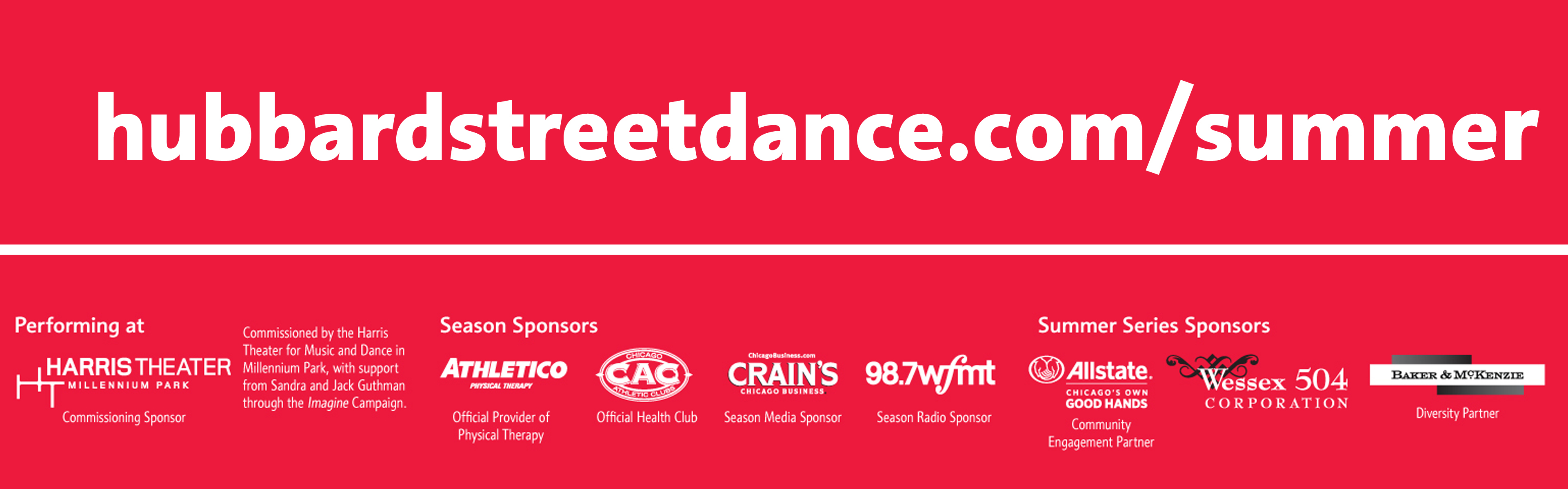 Hubbard Street thanks its Season Sponsors
