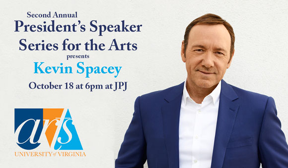 Kevin Spacey as 2nd President's Speaker for the Arts at UVa