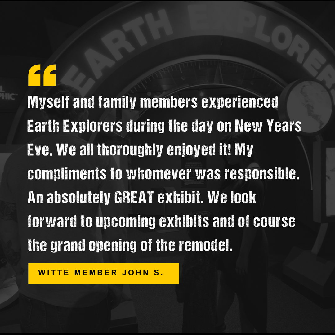 Witte Member Quote about Earth Explorers 