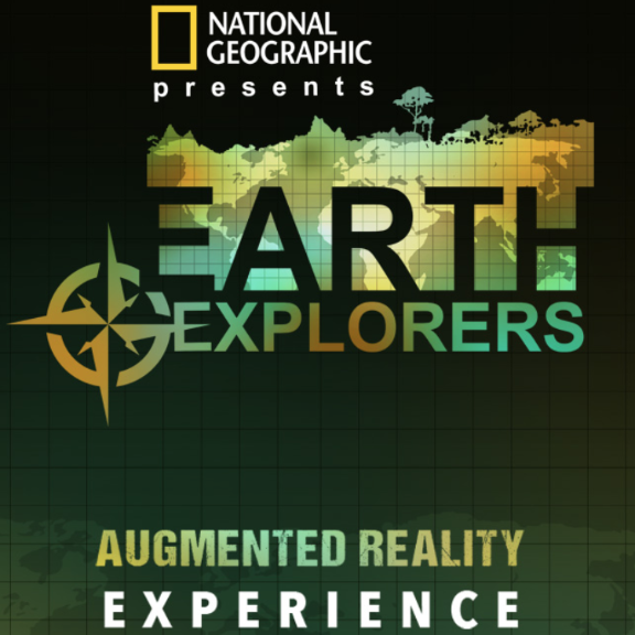 Image of the landing page of th the Earth Explorers AR Experience App