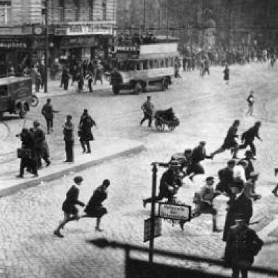 Communist demonstration being dispersed, May 1929