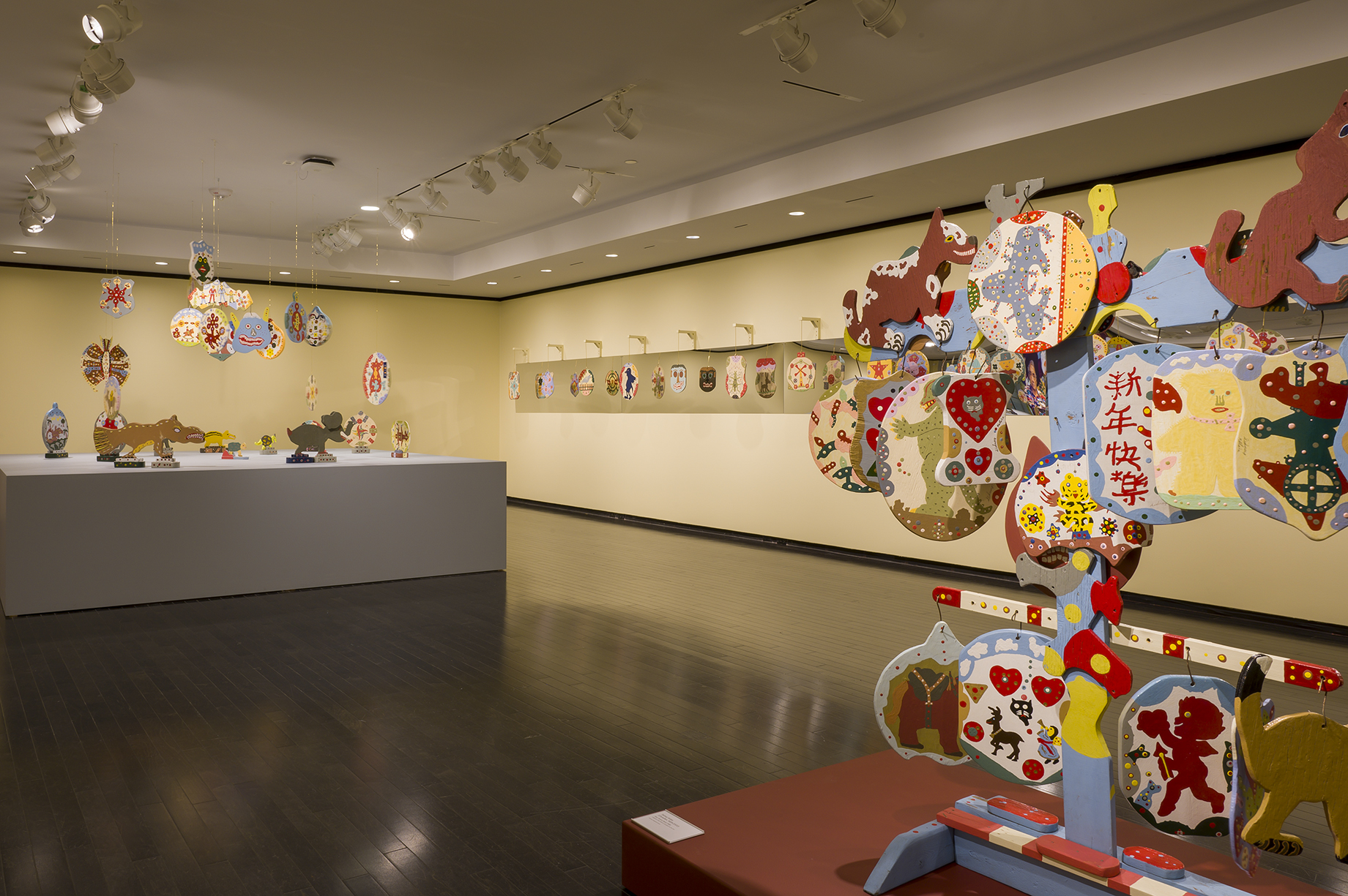 Installation view of the Sidney Kelsie exhibition at the Art Gallery of Alberta