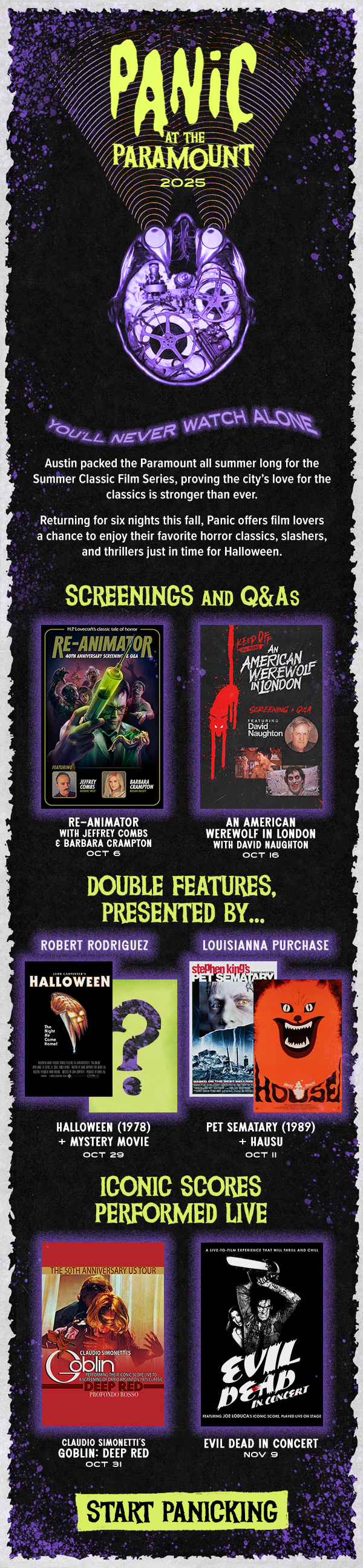 Panic at The Paramount Announce