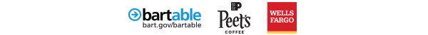 BART, Peet's Coffee, Wells Fargo