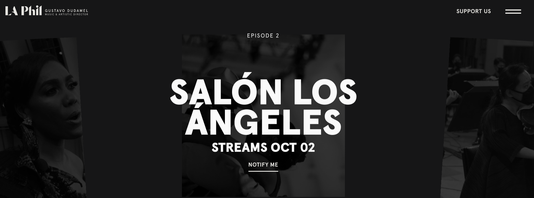 EPISODE 2: OCT 2 Salón Los Ángeles Featuring two composers who adapted popular dance music for the symphonic concert hall, this episode offers pianist Jean-Yves Thibaudet in Rhapsody in Blue and Arturo Márquez and Gustavo Dudamel paying tribute to the history of Salón Los Ángeles, the oldest dance hall in Mexico City.  Los Angeles Philharmonic Gustavo Dudamel, conductor Jean-Yves Thibaudet, piano  Arturo MÁRQUEZ  Danzon No. 1 GERSHWIN  Rhapsody in Blue