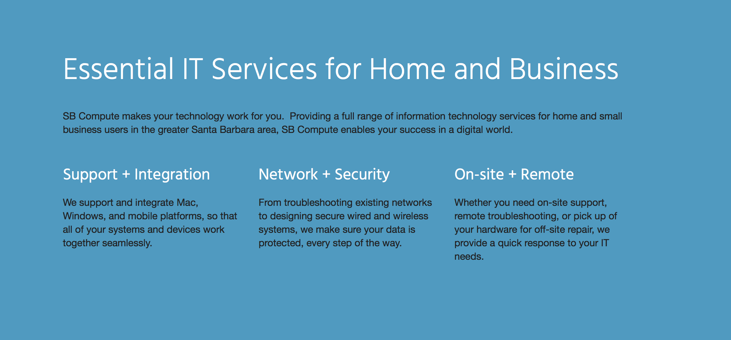 Essential IT Services for Home and Business