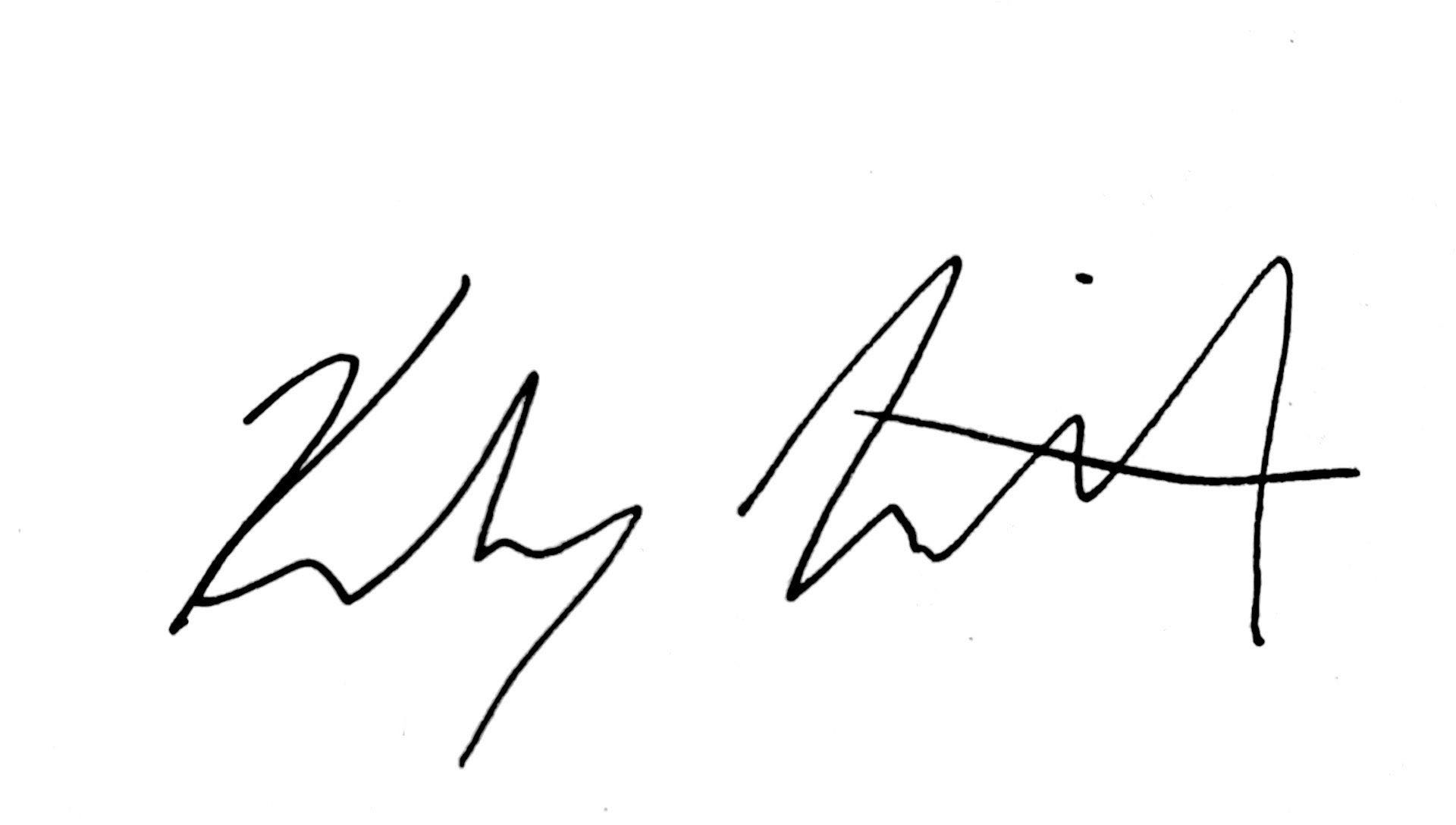 Kelsey Mitchell's signature