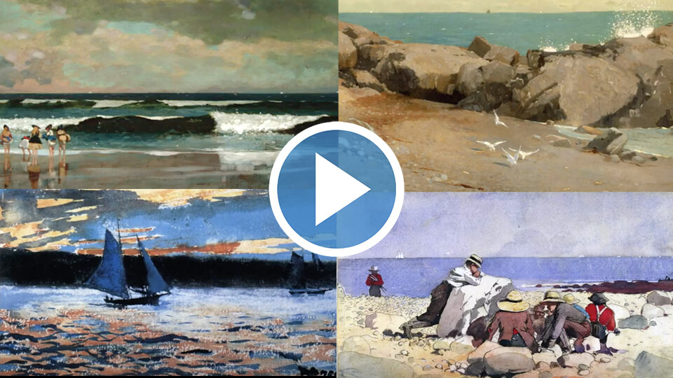 Homer at the Beach, Preview of Cape Ann Museum Exhibit "A Marine Painter's Journey"