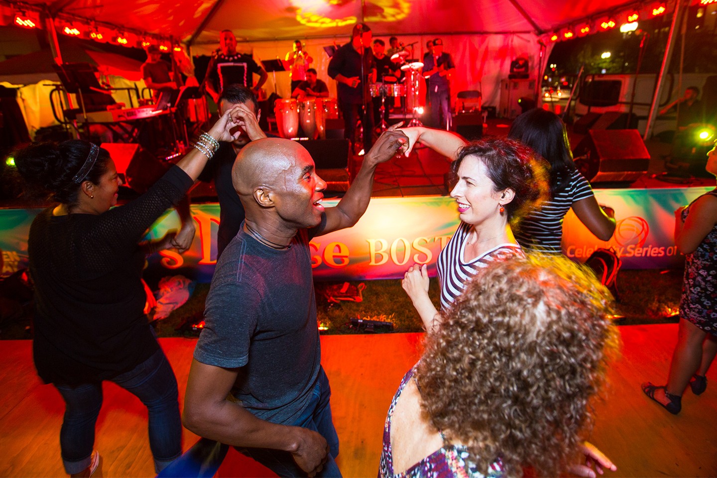 Public dancing at Let's Dance Boston 2016