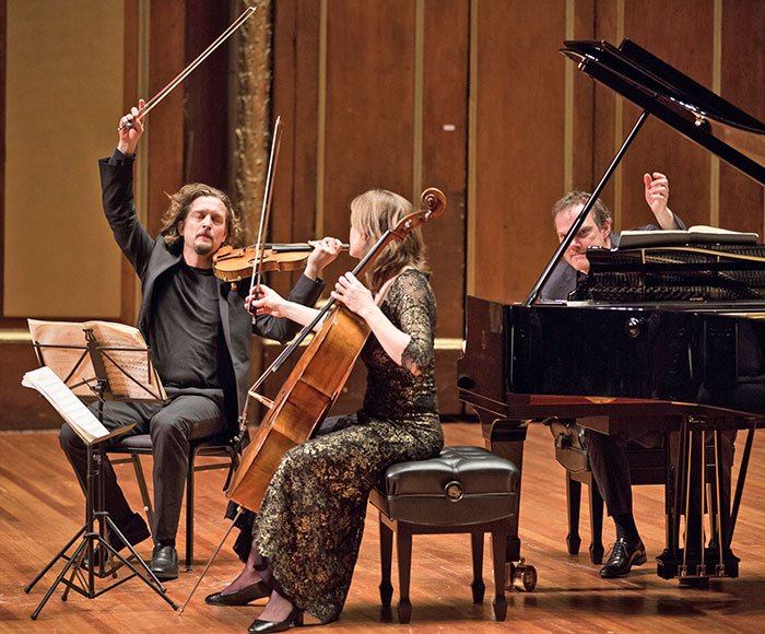 Saturday, February 27, 2016. The Tetzlaff Trio performs at Jordan Hall as part of their North American Tour. Photo by Robert Torres