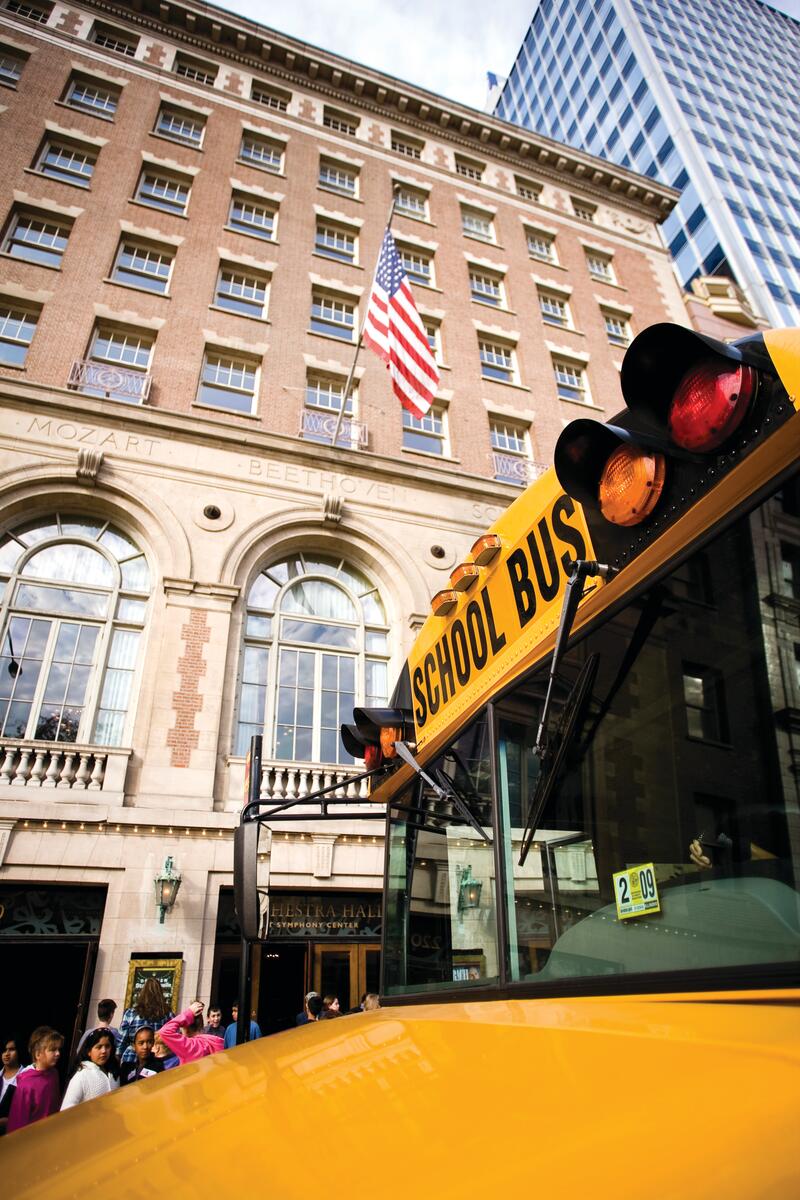 School Bus at Symphony Center