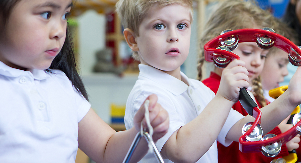 Children with instruments