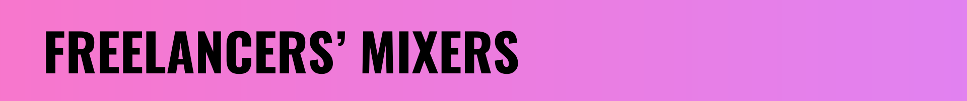freelance mixers