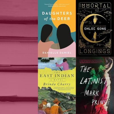 Book Covers for Daughters of the Deer, Immortal Longings, The East Indian, and the Latinist