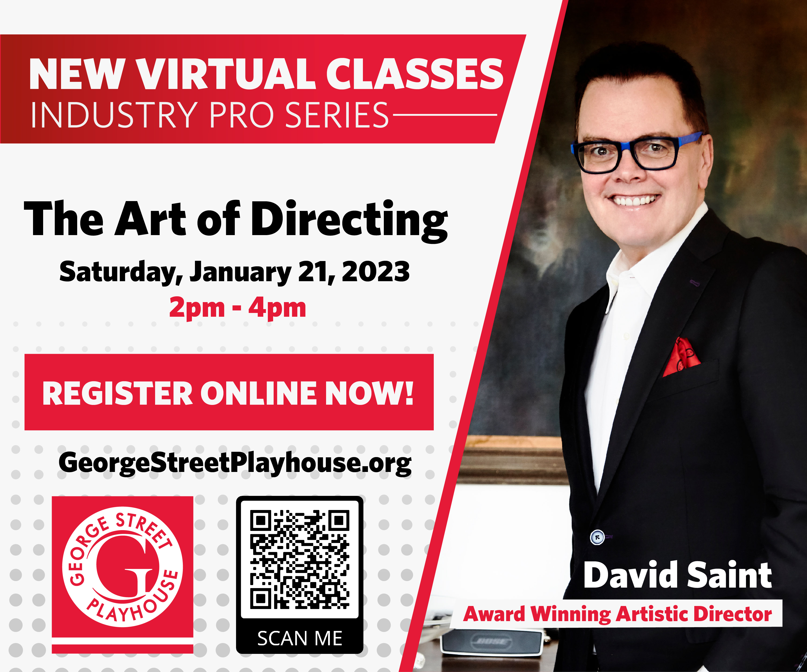New Virtual Classes: The Art of Directing. Register Online Now