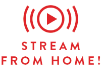 Stream From Home Symbol