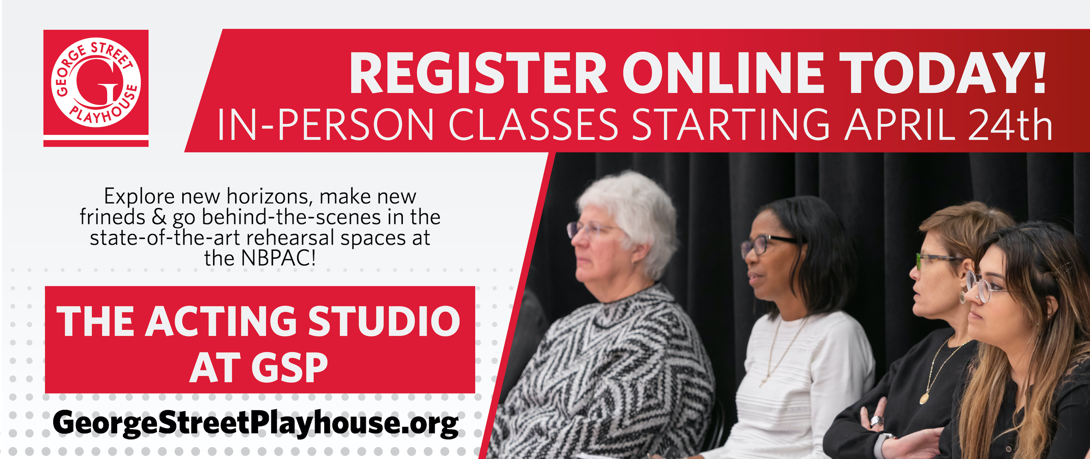 Register Online Today! In-person classes starting April 24th