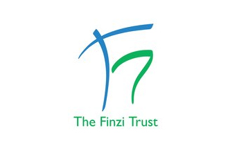 The text 'The Finzi Trust' is written in green against a white background