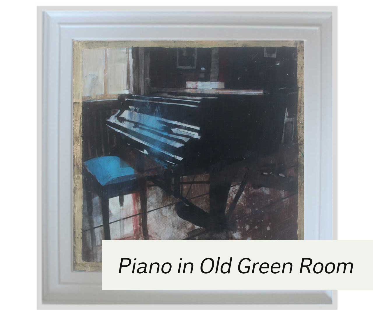 Piano in Old Green Room by Julian Sutherland-Beatson