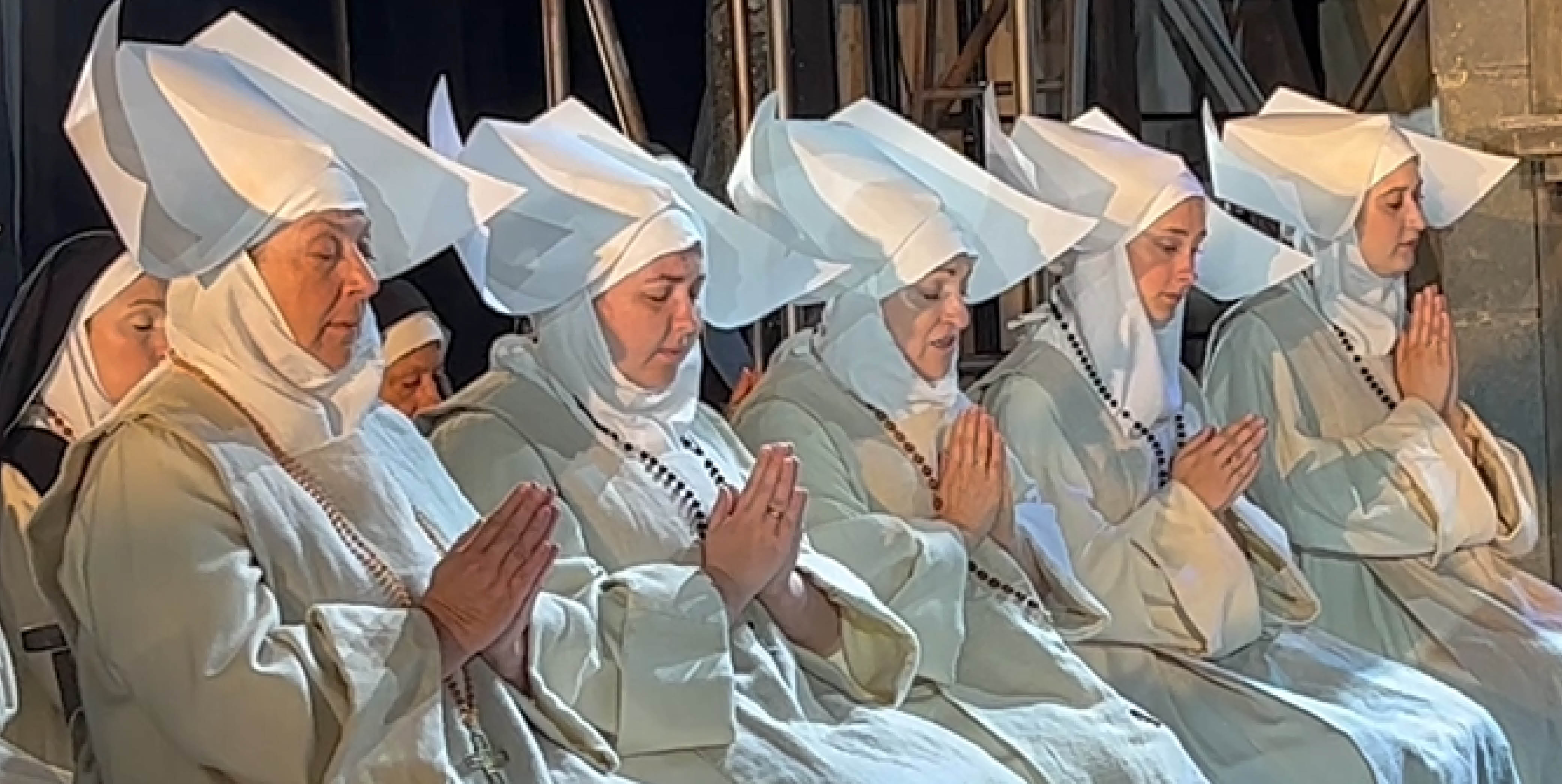 The nuns in chapel