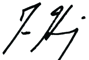 Joseph Haj's signature