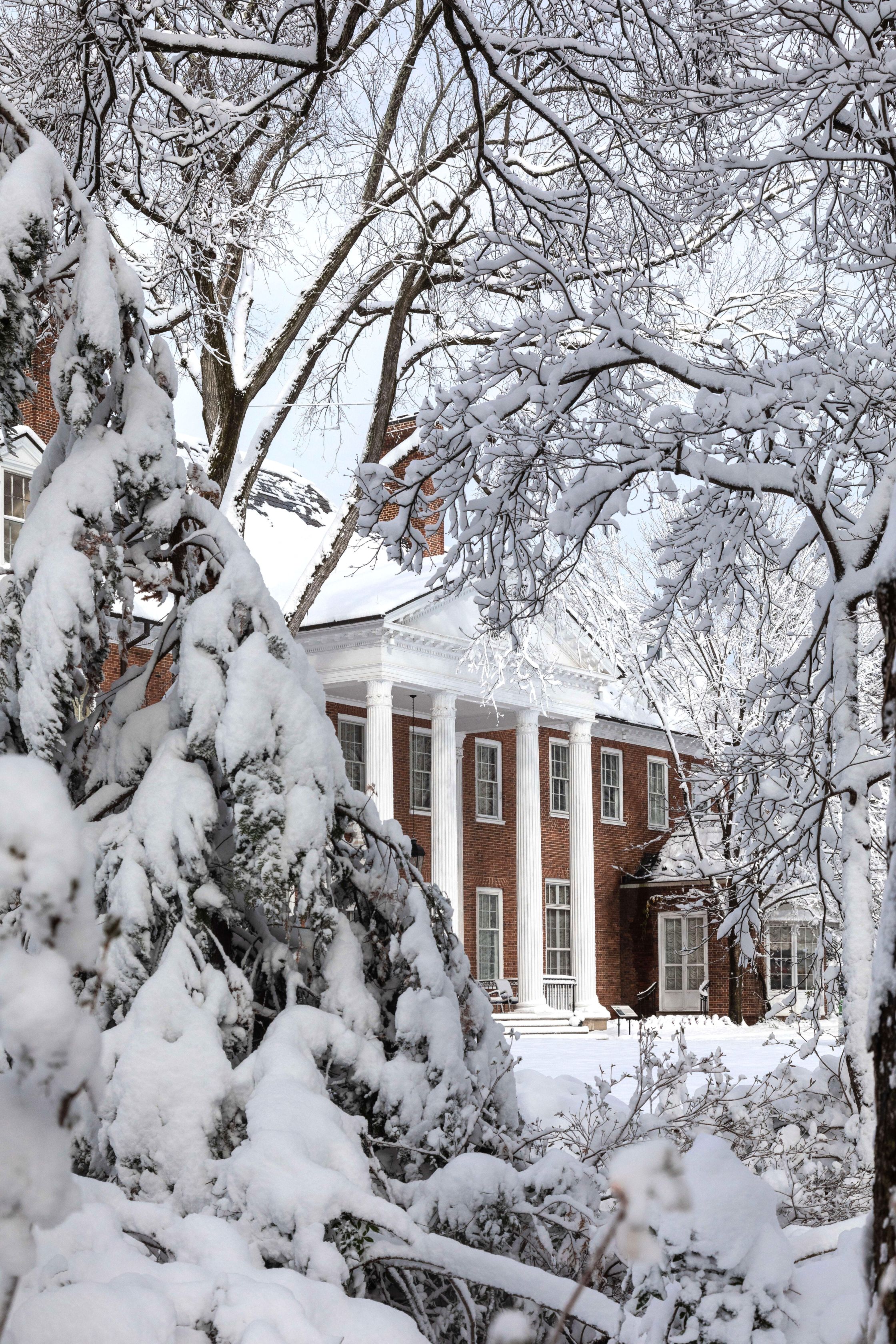 A snowy day at Hillwood. Photo courtesy of Erik Kvalsvik.