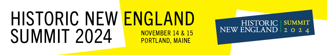 2024 Historic New England Summit logo and date/location