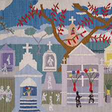Tapestry depicting St. Louis Cemetery #1