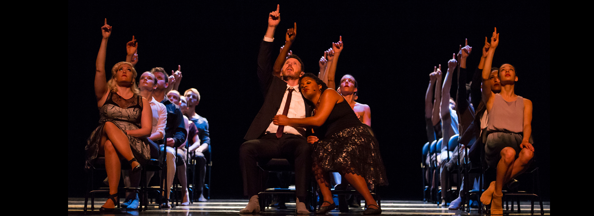 Hubbard Street + The Second City in The Art of Falling. Photo by Todd Rosenberg.