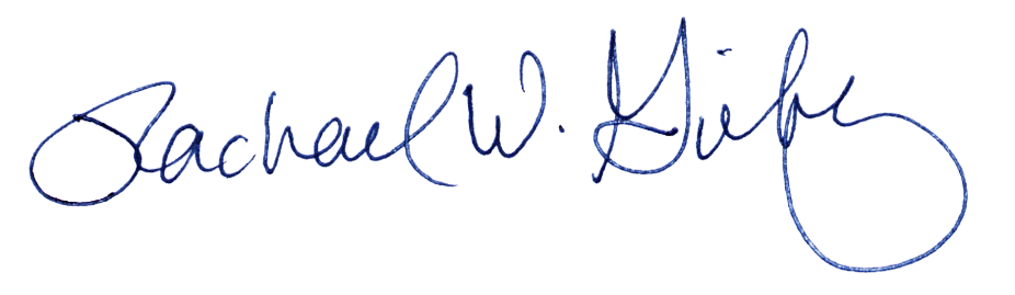 Signature of Rachael W. Gilkey