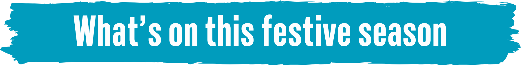 What's on this festive season