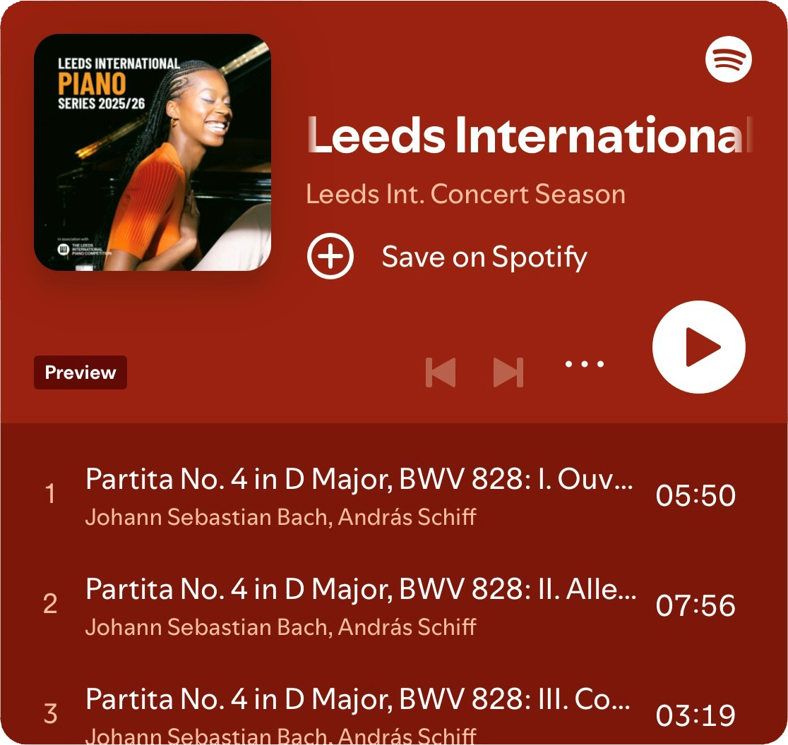 Leeds International Piano Series playlist image