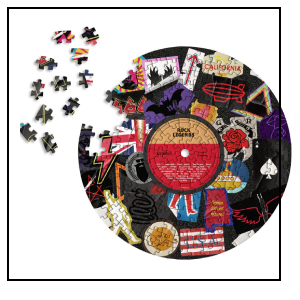 A music record jigsaw