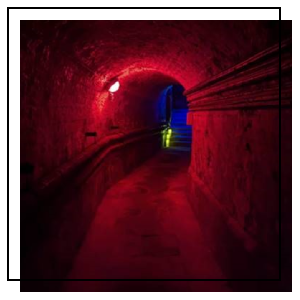 A musician playing in front of a crowd