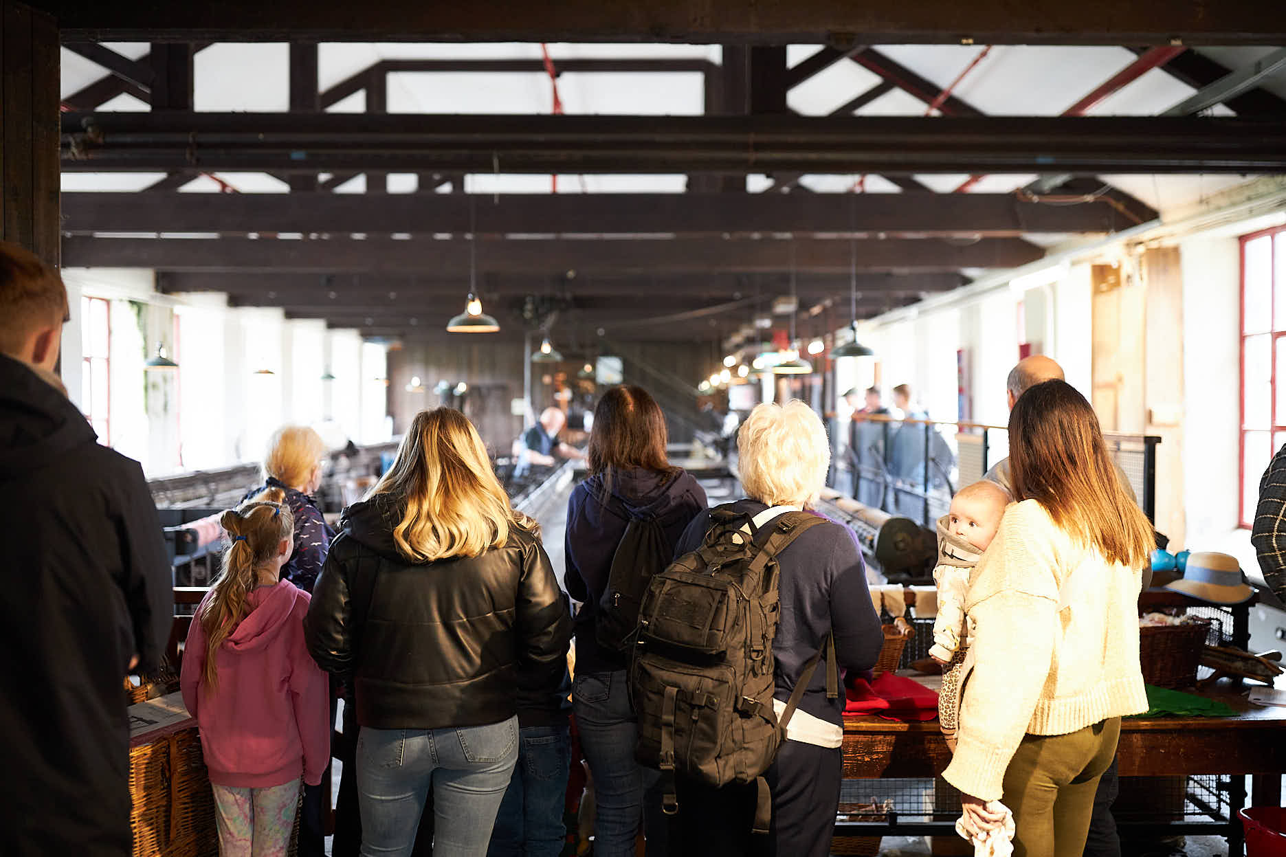 A lecture being held in a stately home