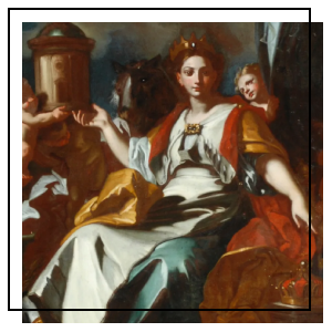 A man and child watch some deer