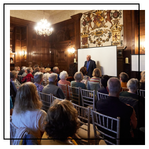 A talk in a historic house