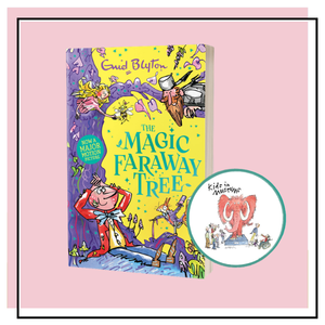 magic faraway tree book cover and kids in museums logo