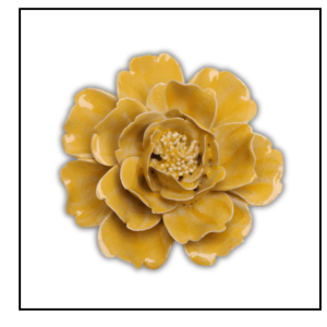 Ceramic yellow rose