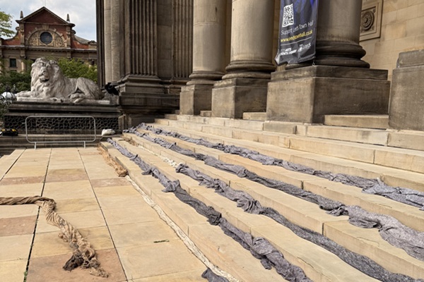 The front steps have been repointed and cleaned.
