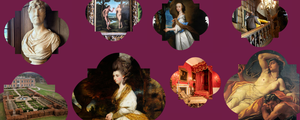 Collage image of portraits and interiors of Temple Newsam