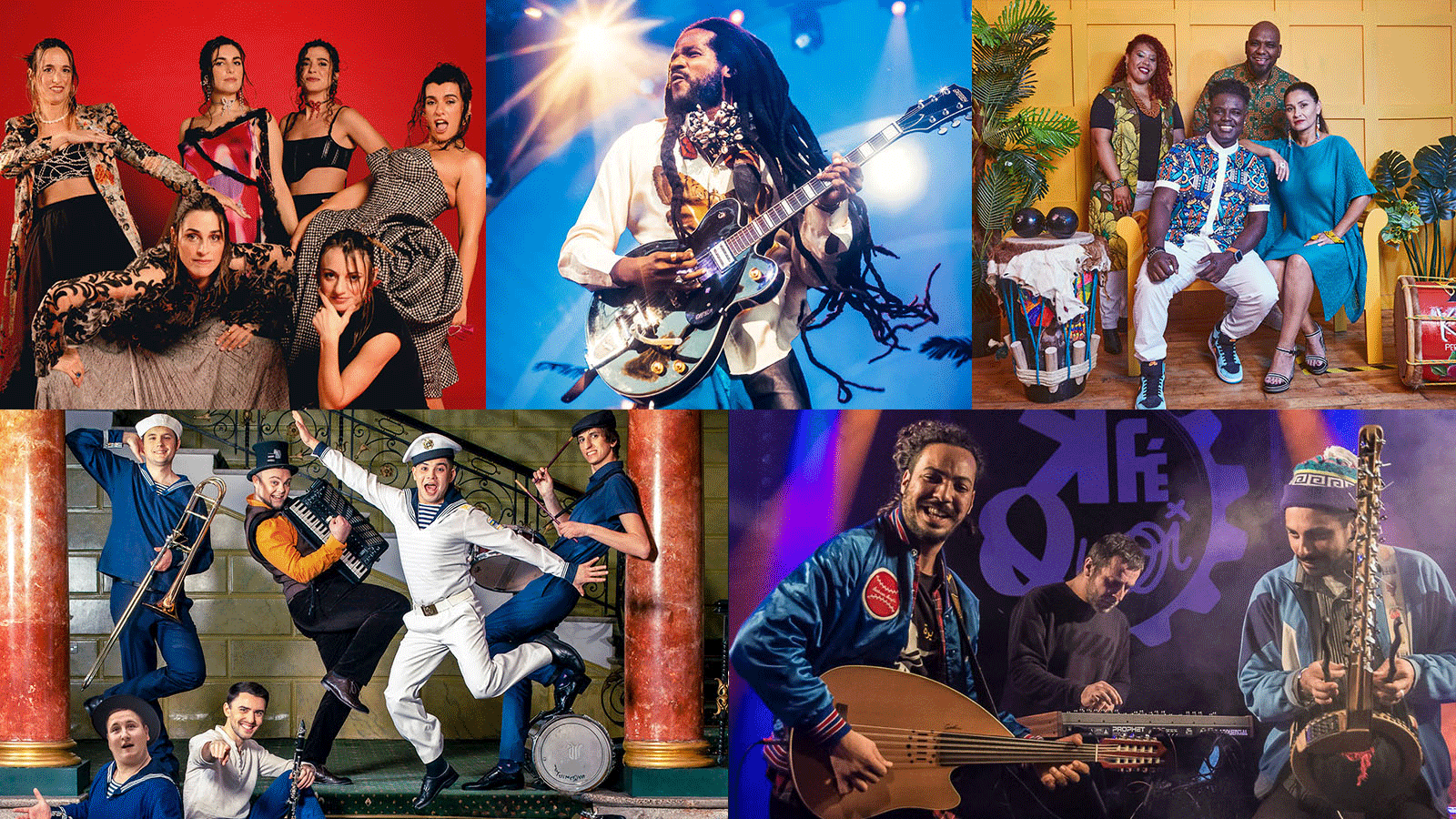 GIF of the 10 globalFEST artists