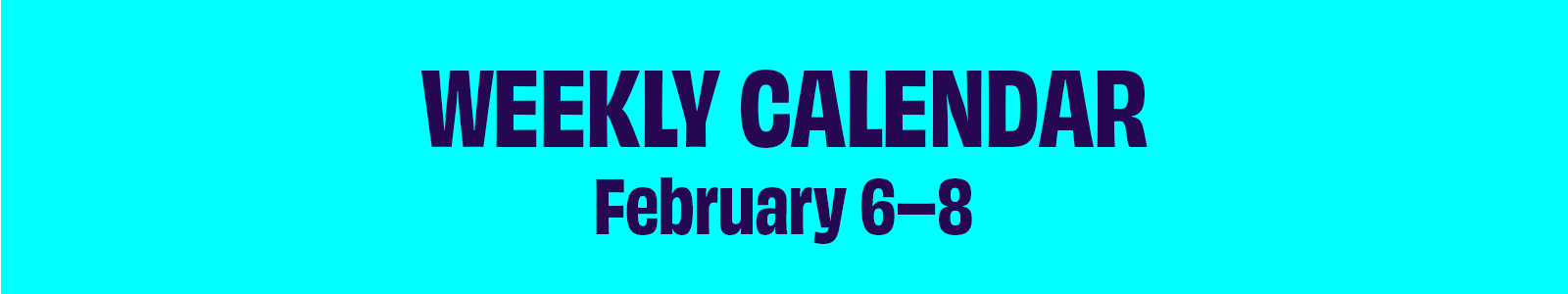 Weekly Calendar January 14–19
