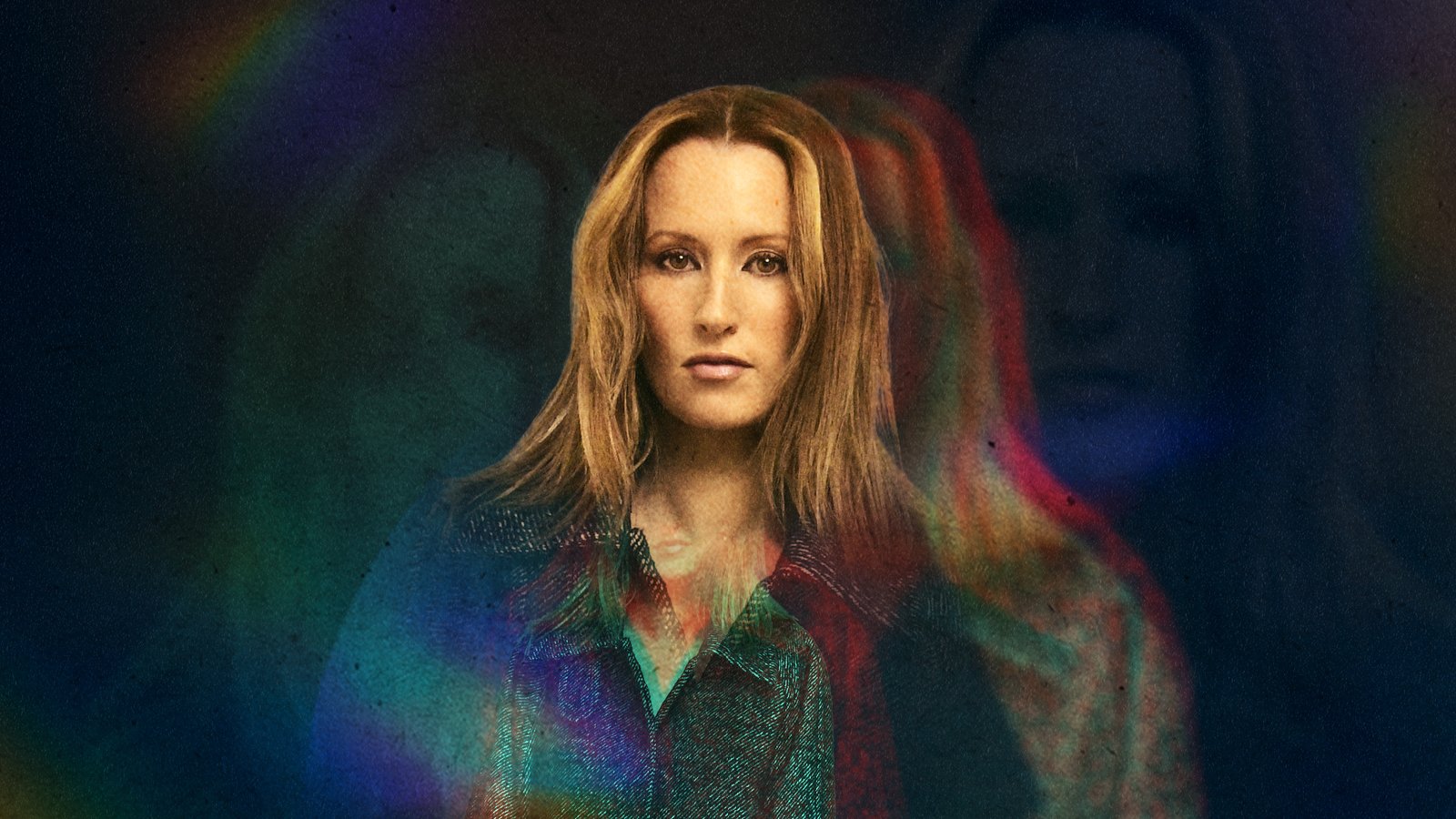 headshot of Ingrid Michaelson with artistic background