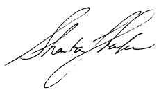 Shanta Thake signature