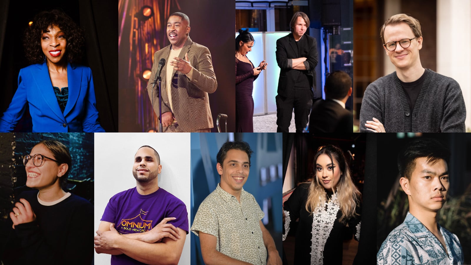 a screen with the reelabilities comedy night logo