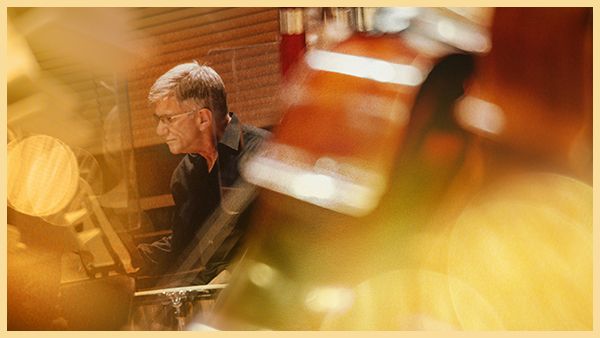 A musician plays percussion