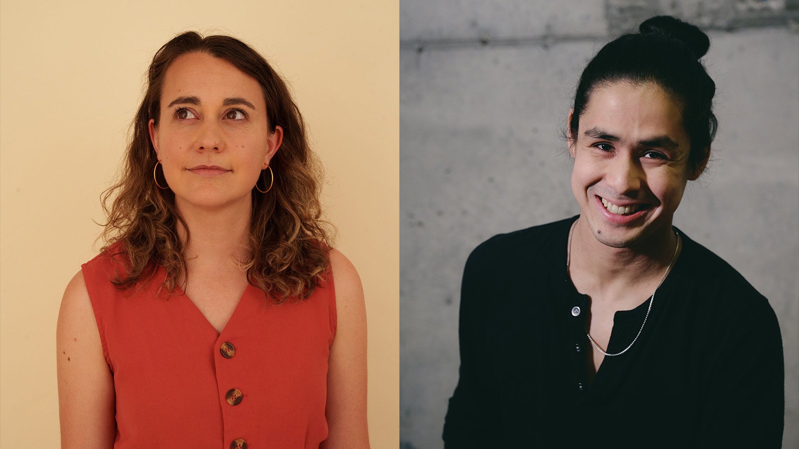 Madeline Benson, photo by James Jin; Chris Peters, photo by Jenny Anderson