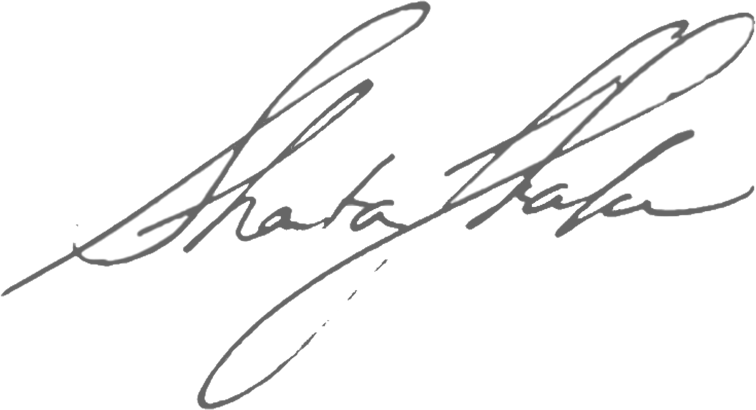 Shanta Thake signature